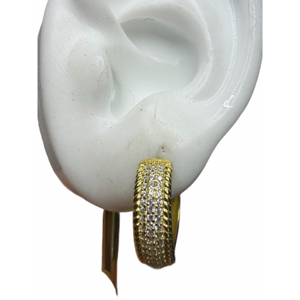 Sterling Silver Stamped 925 Earring Hoops